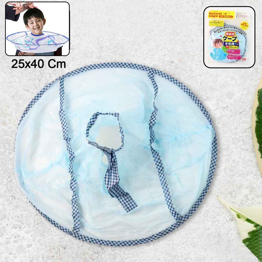 Unfolded hair cutting cape with wide circular guard