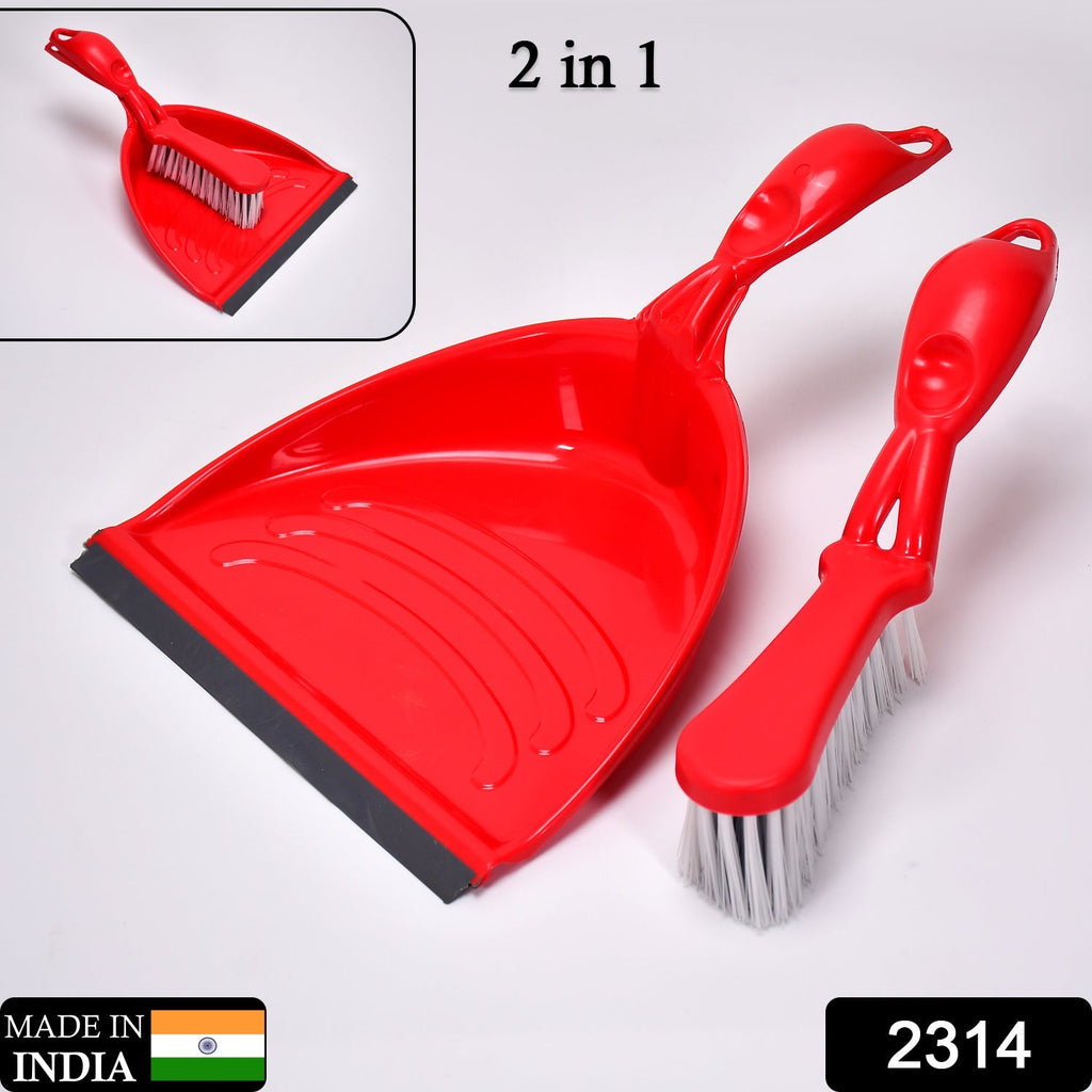Durable dust collector pan and brush, essential for everyday home cleaning.