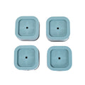 Set of 4 plastic washing machine feet pads reducing vibration and noise