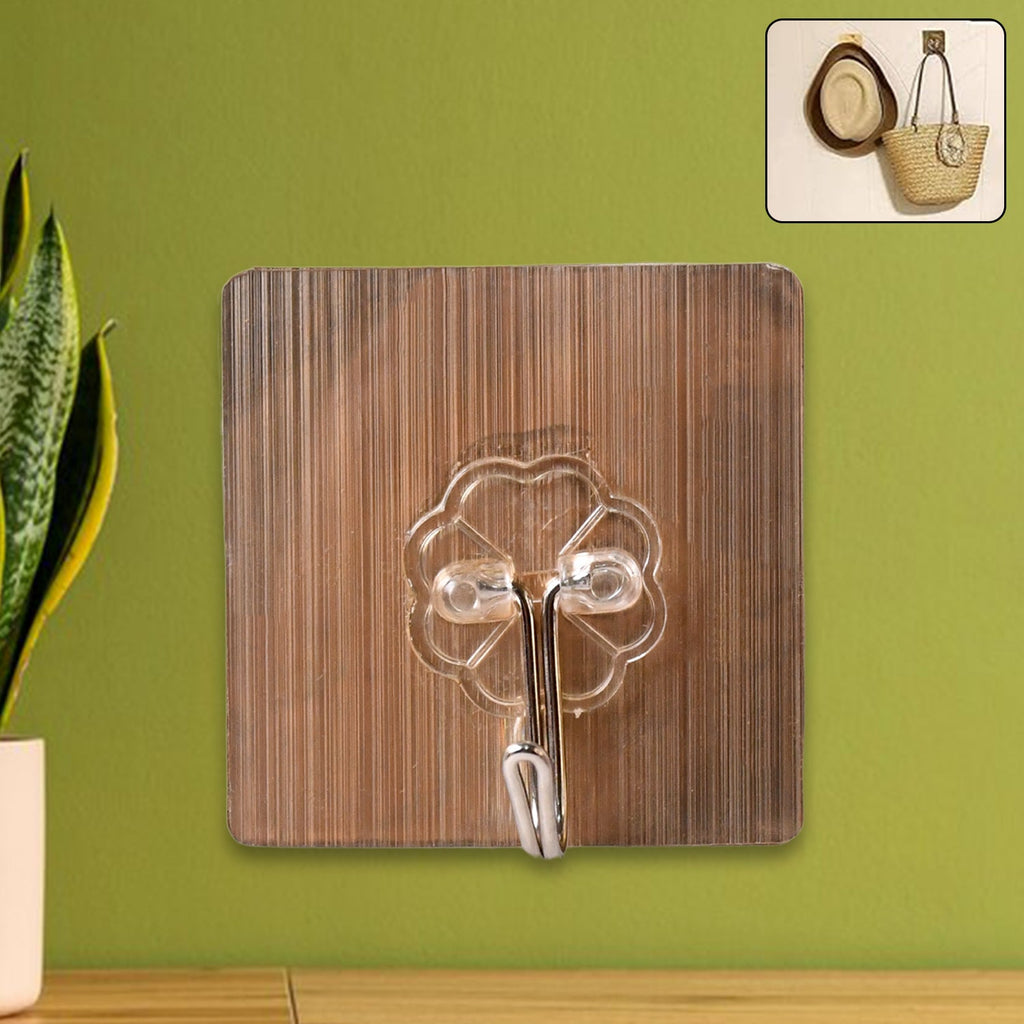 Mighty Grip transparent adhesive hook ideal for kitchen and bathroom