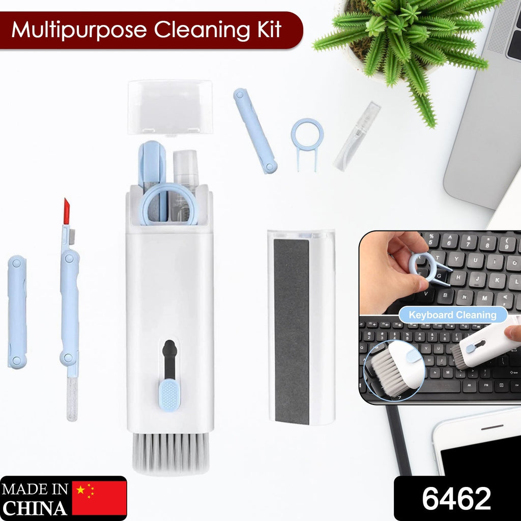 Infographic detailing the components and uses of the 7-in-1 Electronic Cleaner Kit.
