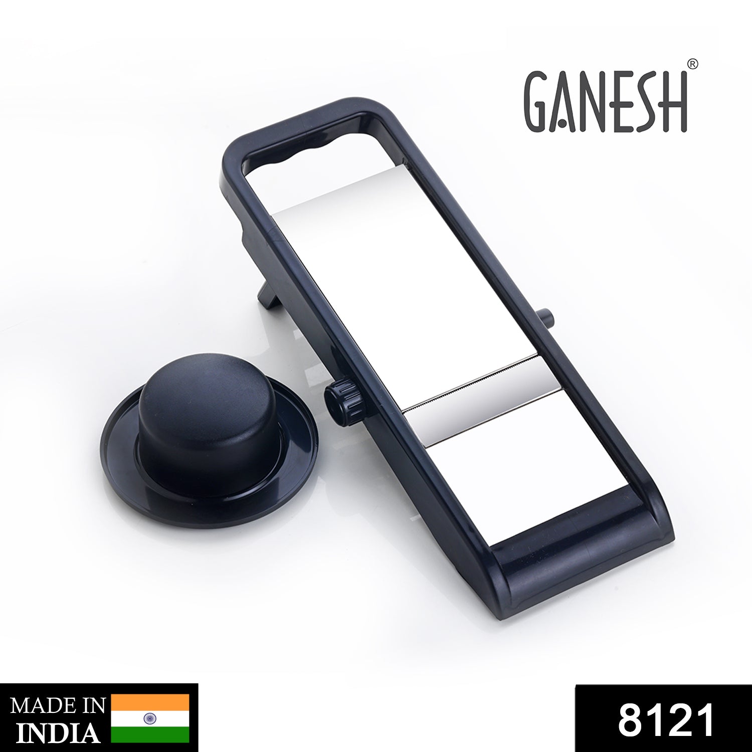 Ganesh multipurpose vegetable slicer and grater with its ergonomic design.