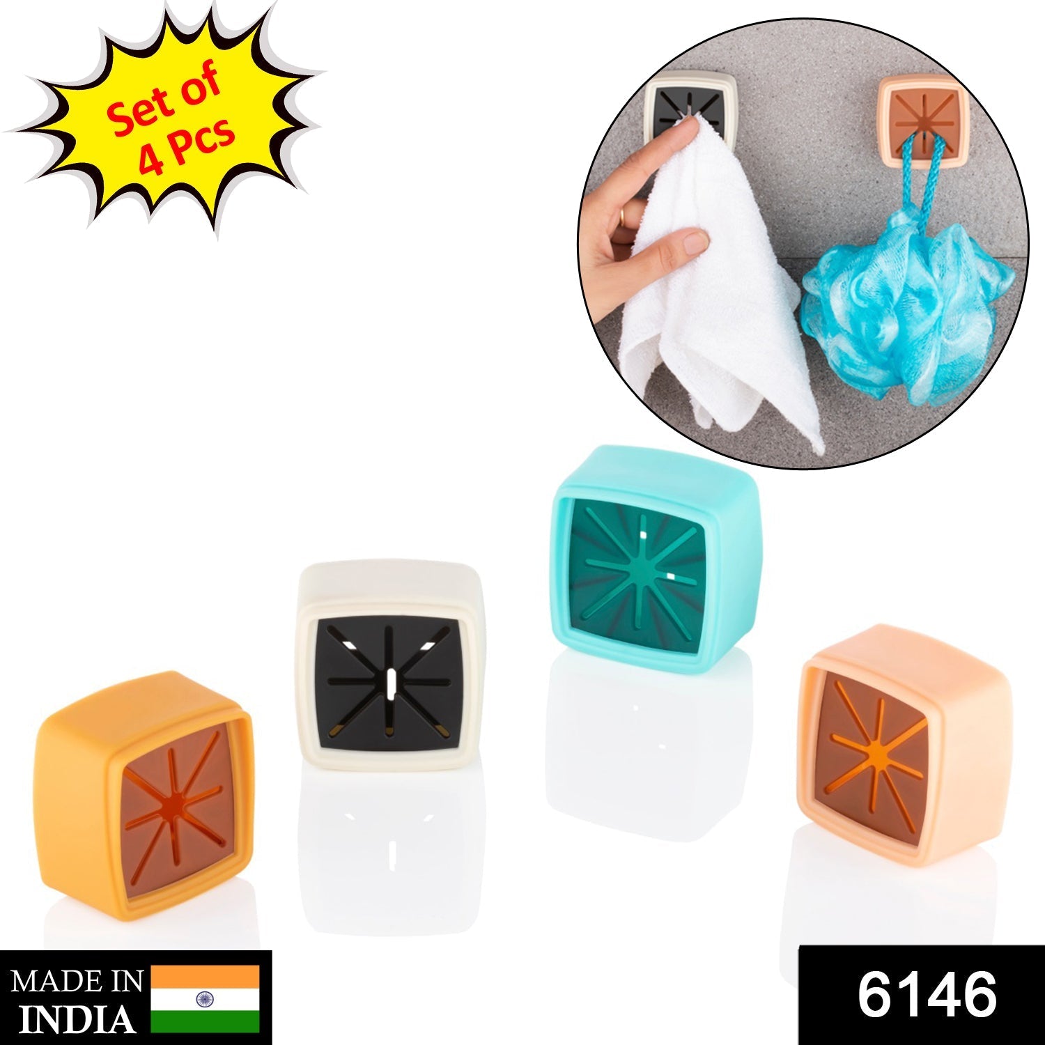 Close-up of the versatile Towel Holder Set, ideal for bathroom and kitchen organization.