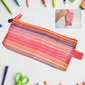 Transparent mesh pouch in various colors, showcasing its versatile design.