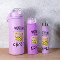 Premium water bottle set with 2000ml, 900ml, and 300ml leak-proof bottles