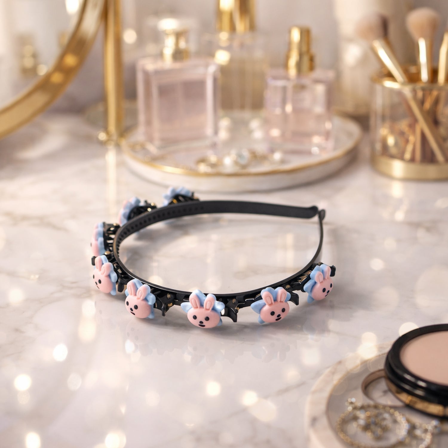 Cute bunny kids hair band with playful design