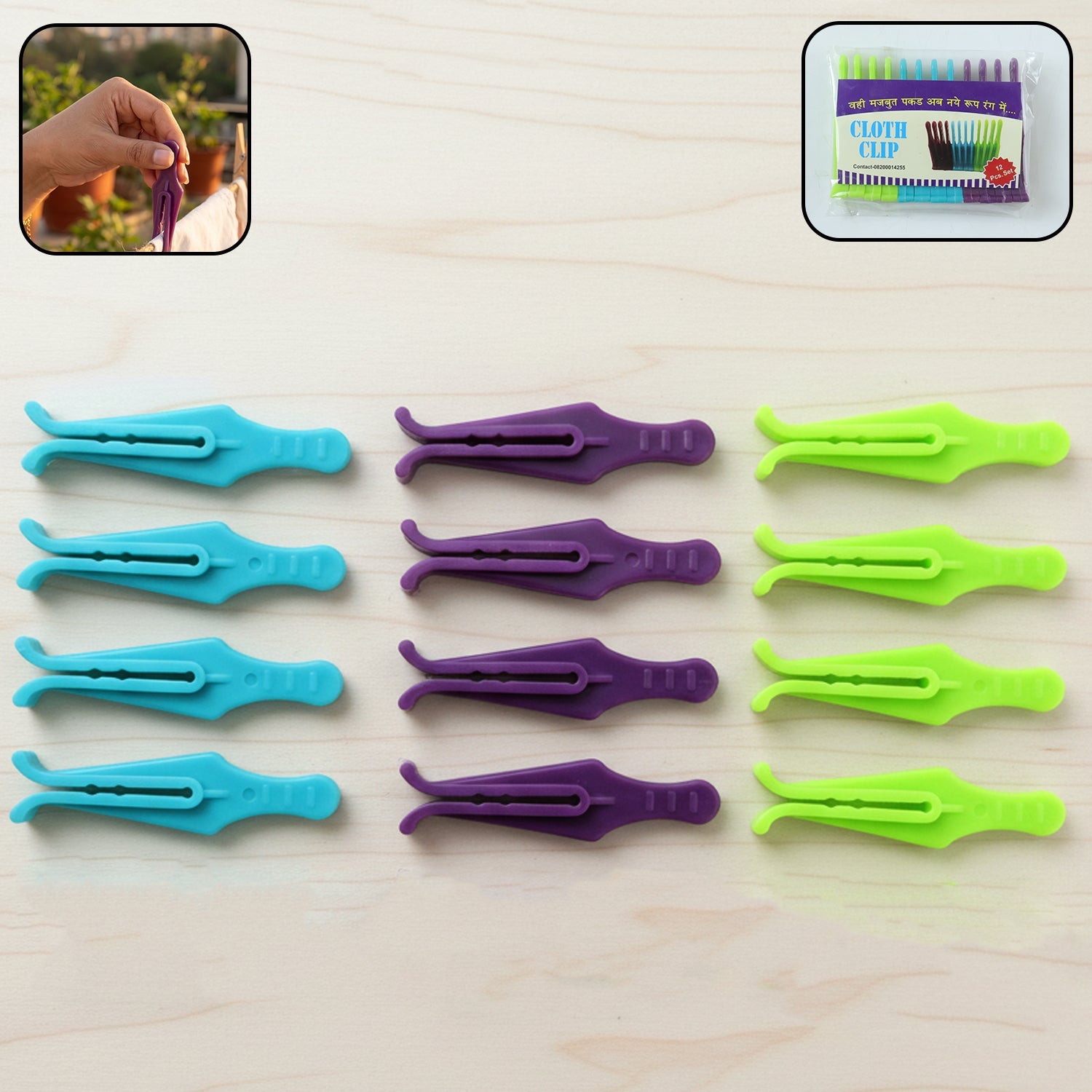 Strong plastic cloth drying clips for laundry