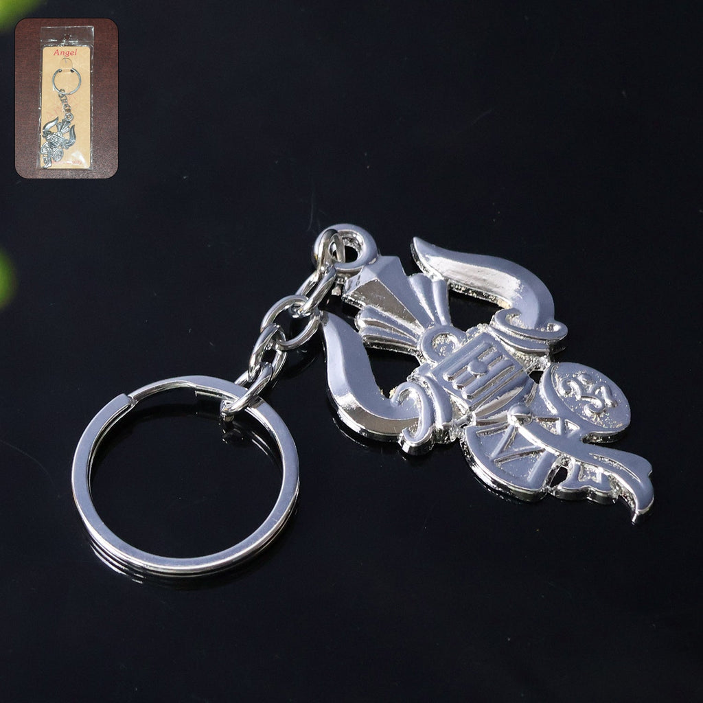 Decorative Mahakal Trishul metal keychain set perfect for gifting
