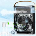 Portable Air Conditioner Fan showing front view on a modern desk.