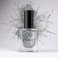 Silver Moonlight Glitter Nail Paint bottle showcasing sparkly silver glitter finish
