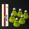 Close-up of Plastic Shuttlecock set showing durable plastic design