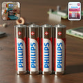 Pack of AAA alkaline batteries for toys and electronics
