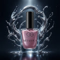 Bottle of Purple Metallica Nail Polish with shimmering opal purple shade