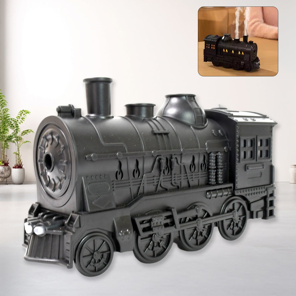 SteamLine portable mini humidifier with train shape and adjustable mist