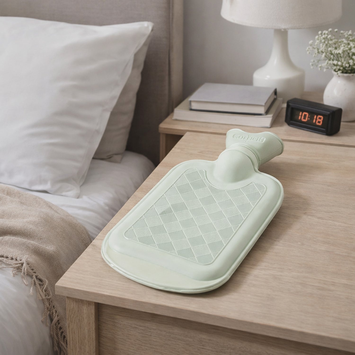 Portable hot water bag 19x11 cm ideal for travel and daily muscle comfort