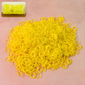 Bright orange elastic rubber bands for multipurpose use