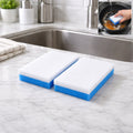 Dual layer cleaning sponge eraser pads for kitchen and household cleaning