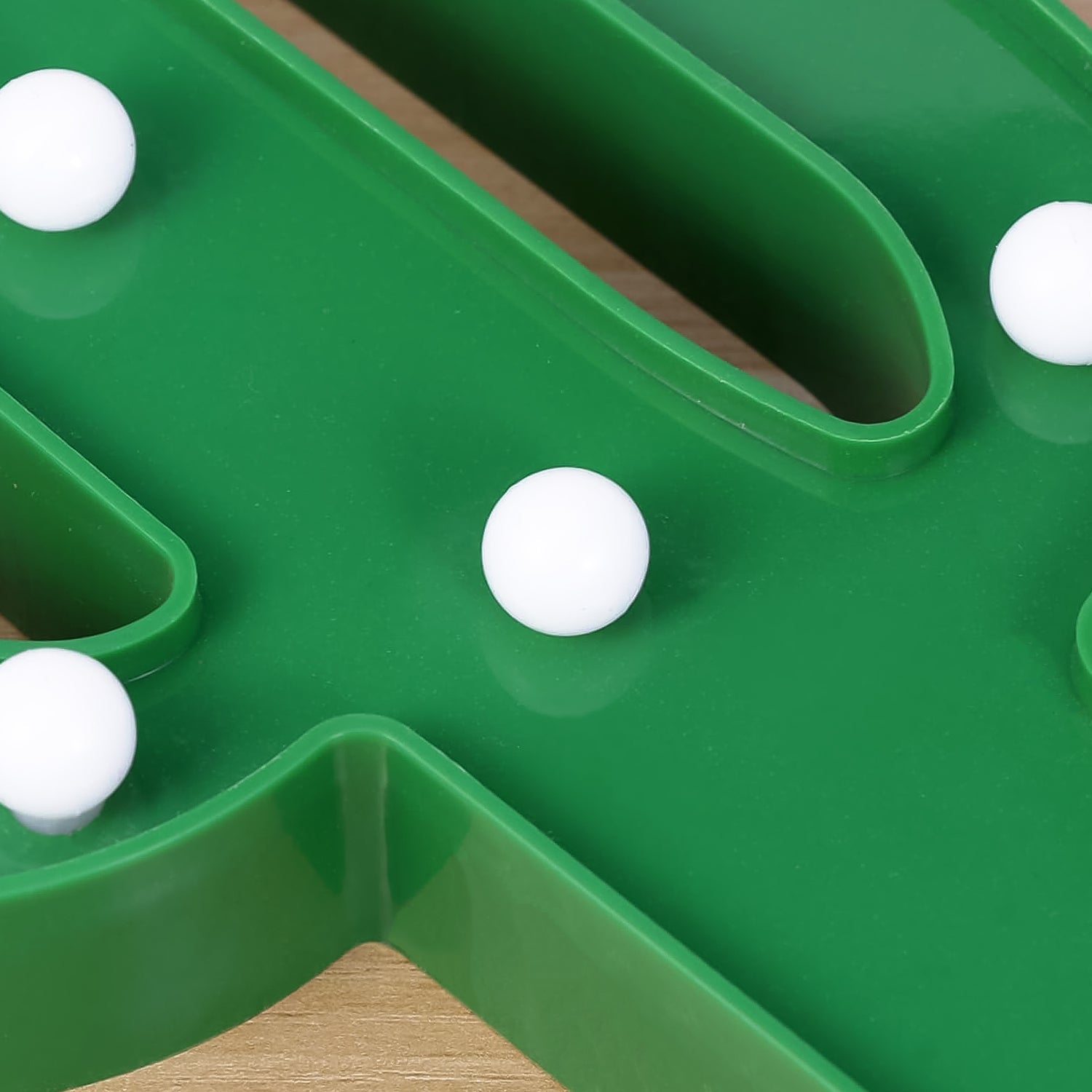 Close-up of the LED Cactus Lamp showcasing its intricate design and soft light.