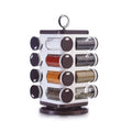 Ganesh revolving spice rack with 16 transparent 100ml plastic jars.
