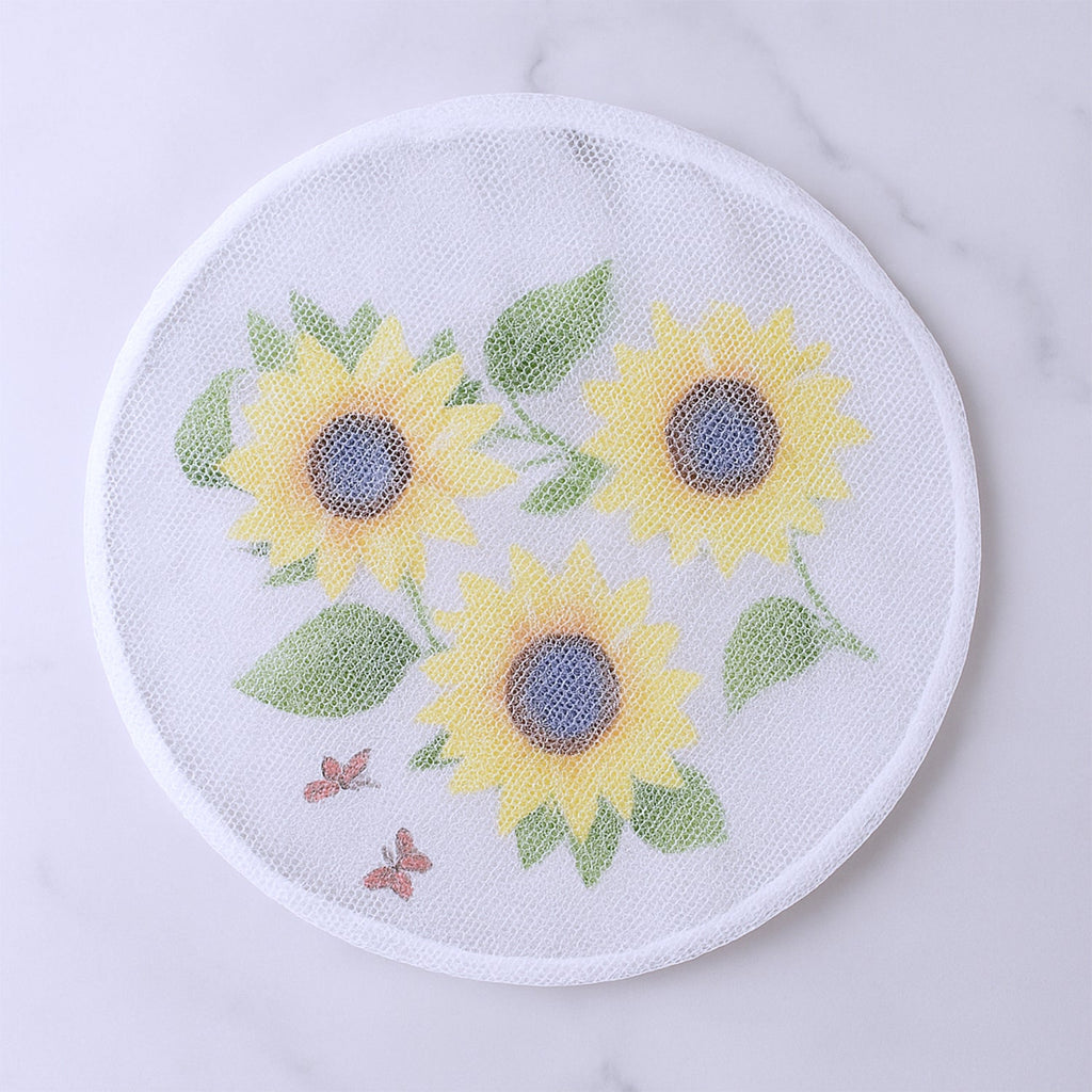 Packaging box of the sunflower mesh fan cover product