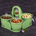 4-piece airtight plastic storage container set from Organivo.
