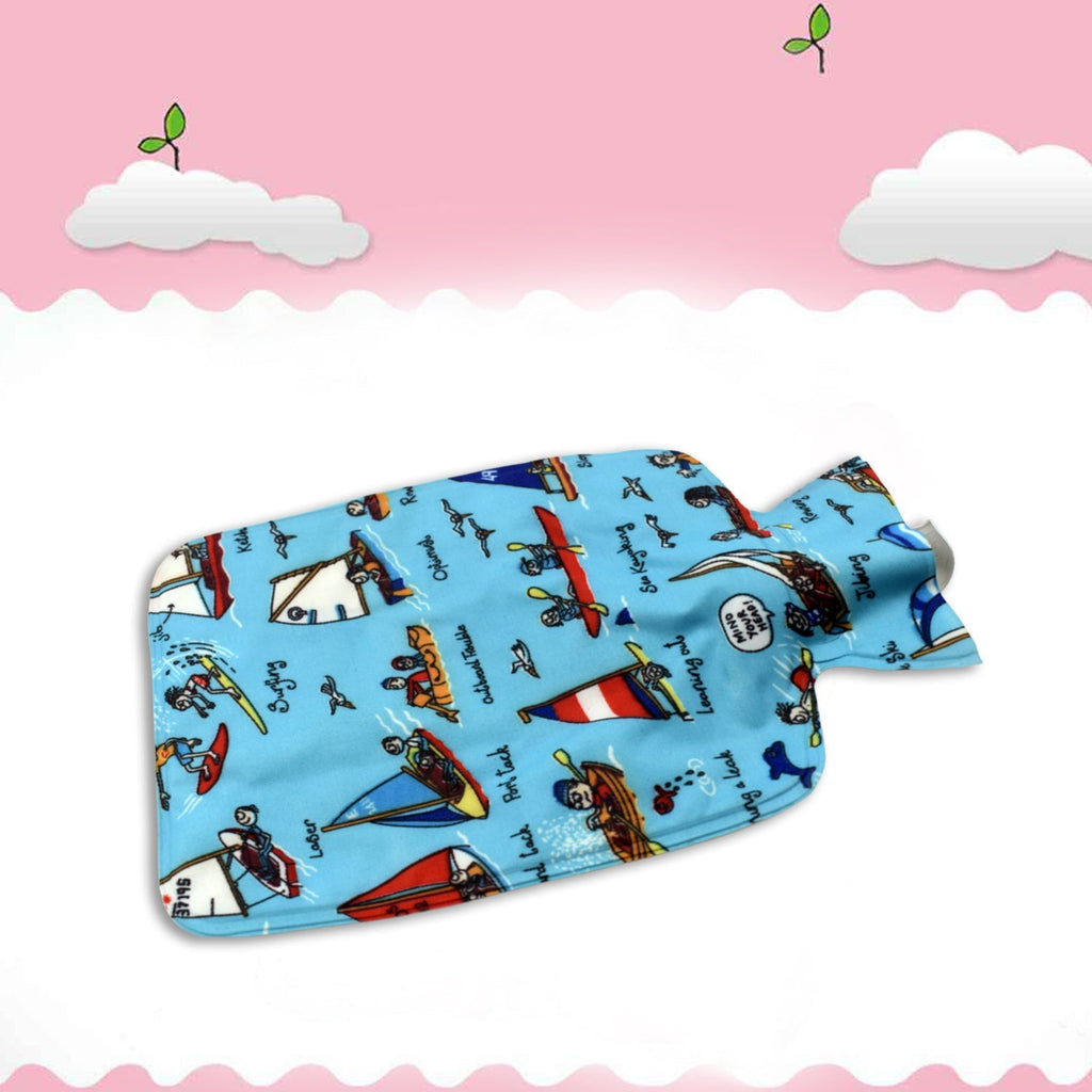 Ergonomic Hot Water Bottle in rubber for effective pain relief and warmth.