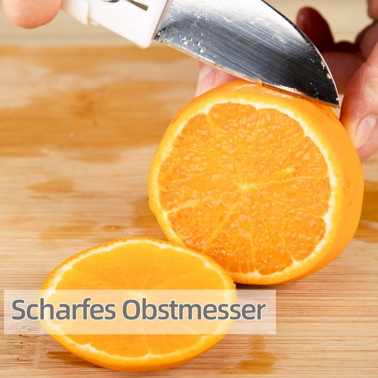 Close-up of the portable 2-in-1 knife peeler showing its protective covers.