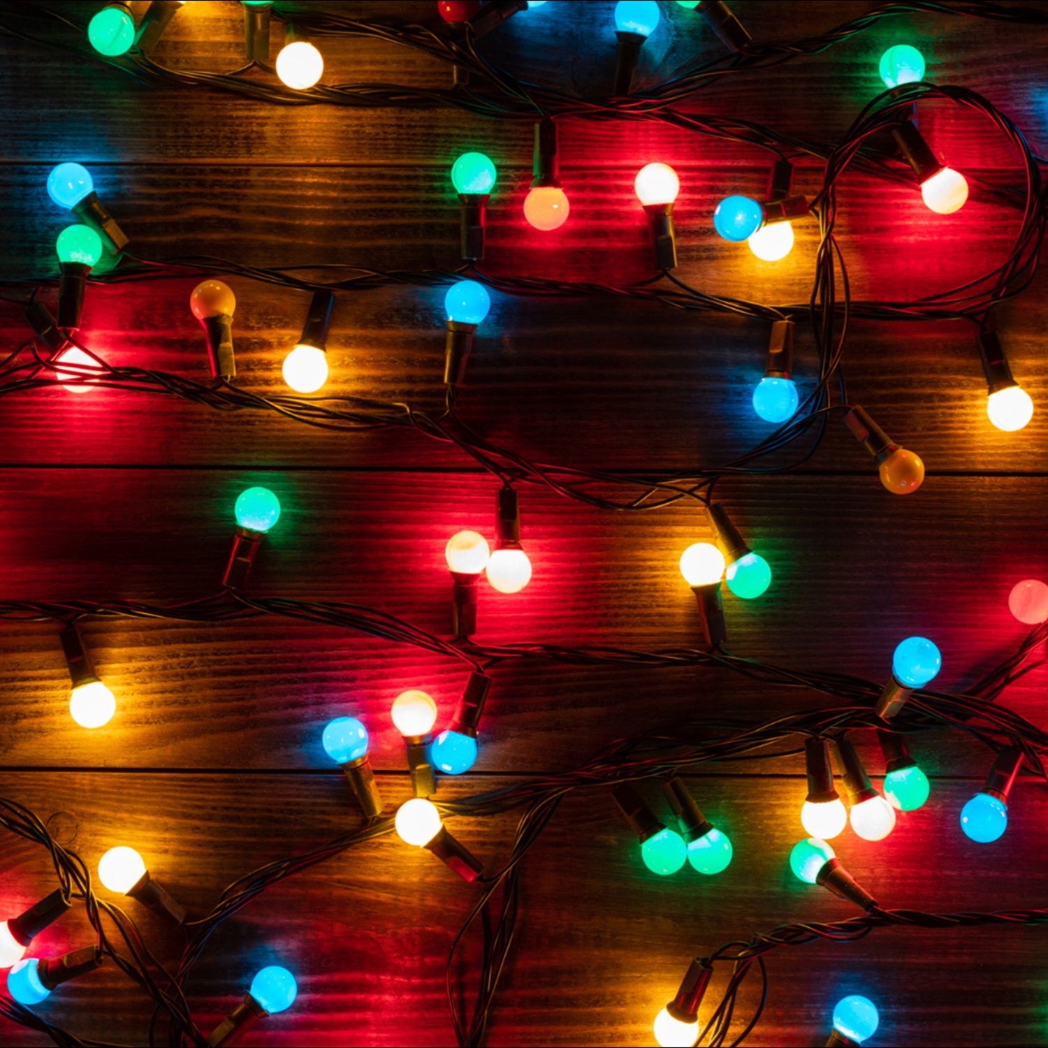 Coiled 3M LED string lights, ready for easy installation.