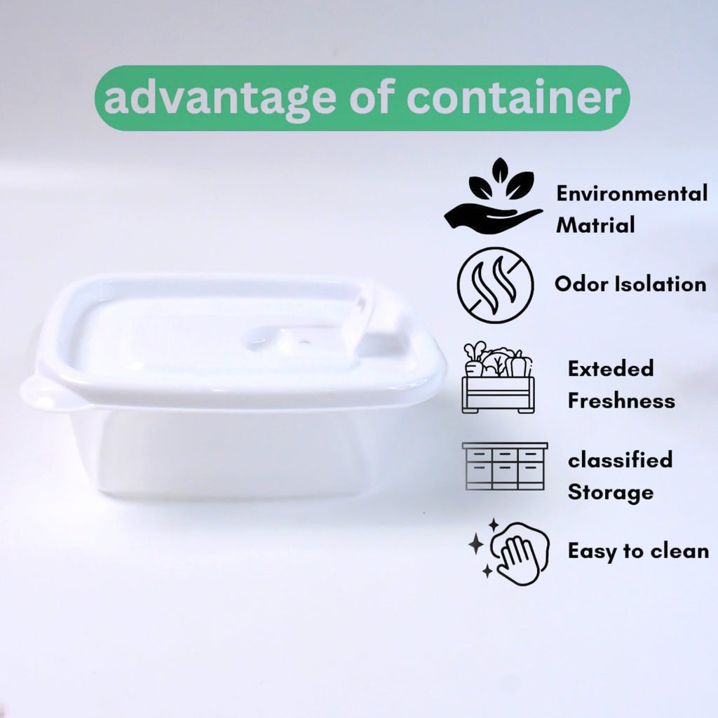 Vibrant multicolor stackable BPA-free plastic food containers