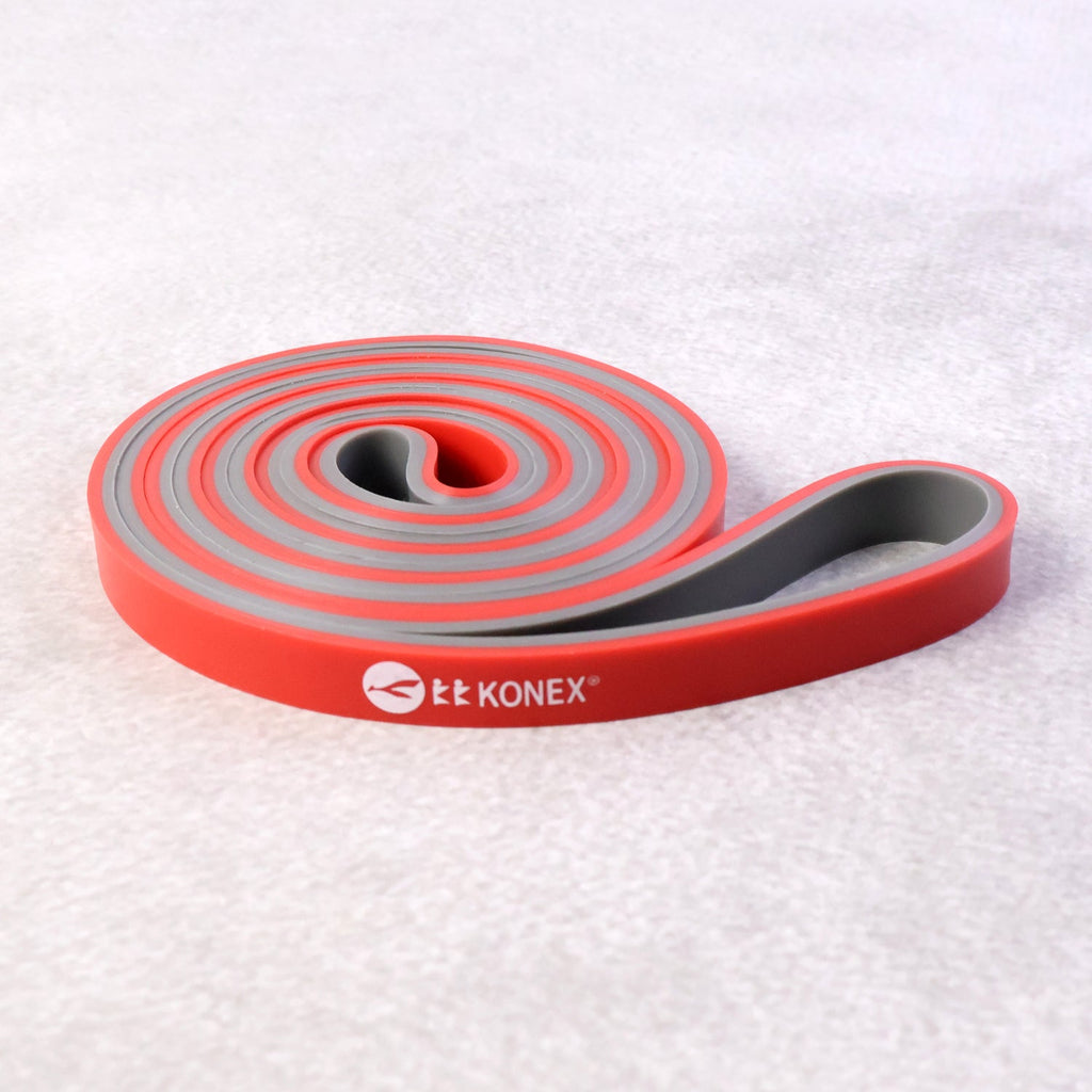 Flat resistance exercise band 2080x13 mm laid on surface