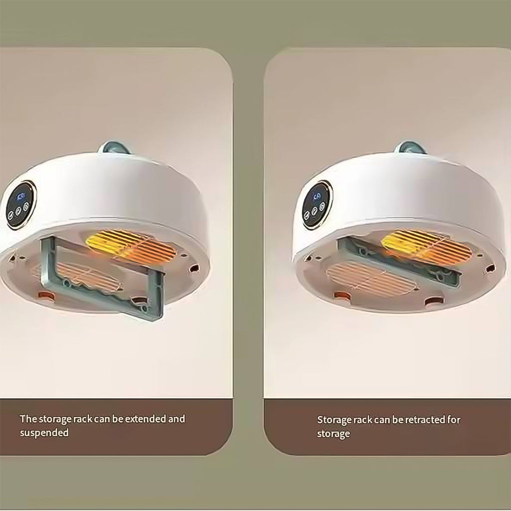 Compact portable clothes dryer showing airflow vents
