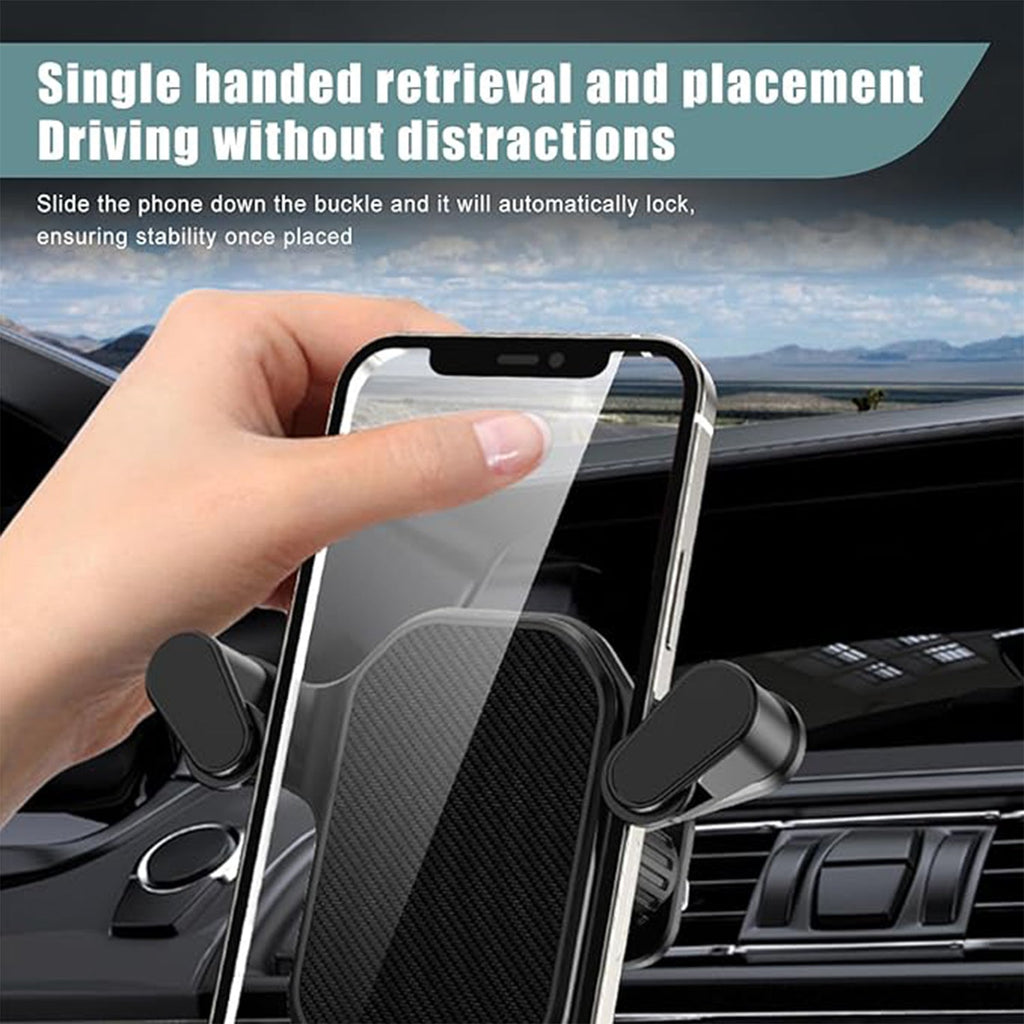 Adjustable cradle of plastic car mobile holder for hands-free phone use