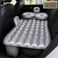 Car air mattress bed set with supportive inflatable cushions