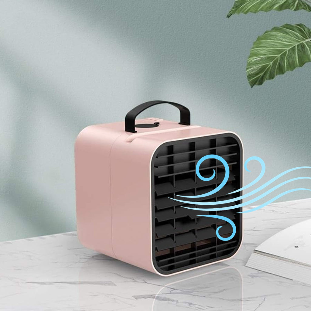 Mini air cooler fan controls and water cooling feature