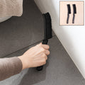 Long handle corner cleaning brush with stiff bristles for tile and floor edges