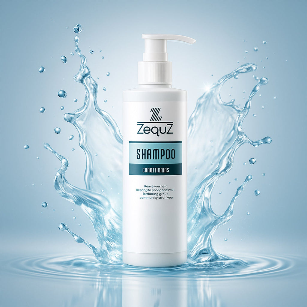 Shampoo bottle with D-Panthenol for soft, shiny, and manageable hair