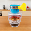 ShineCrest Faucet Water Filter cartridge, displaying its compact design and universal fit.