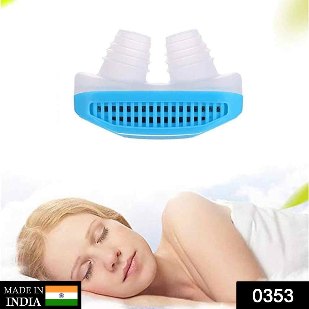 Ergonomic Anti-Snoring Nose Clip made of soft silicone for comfortable sleep.