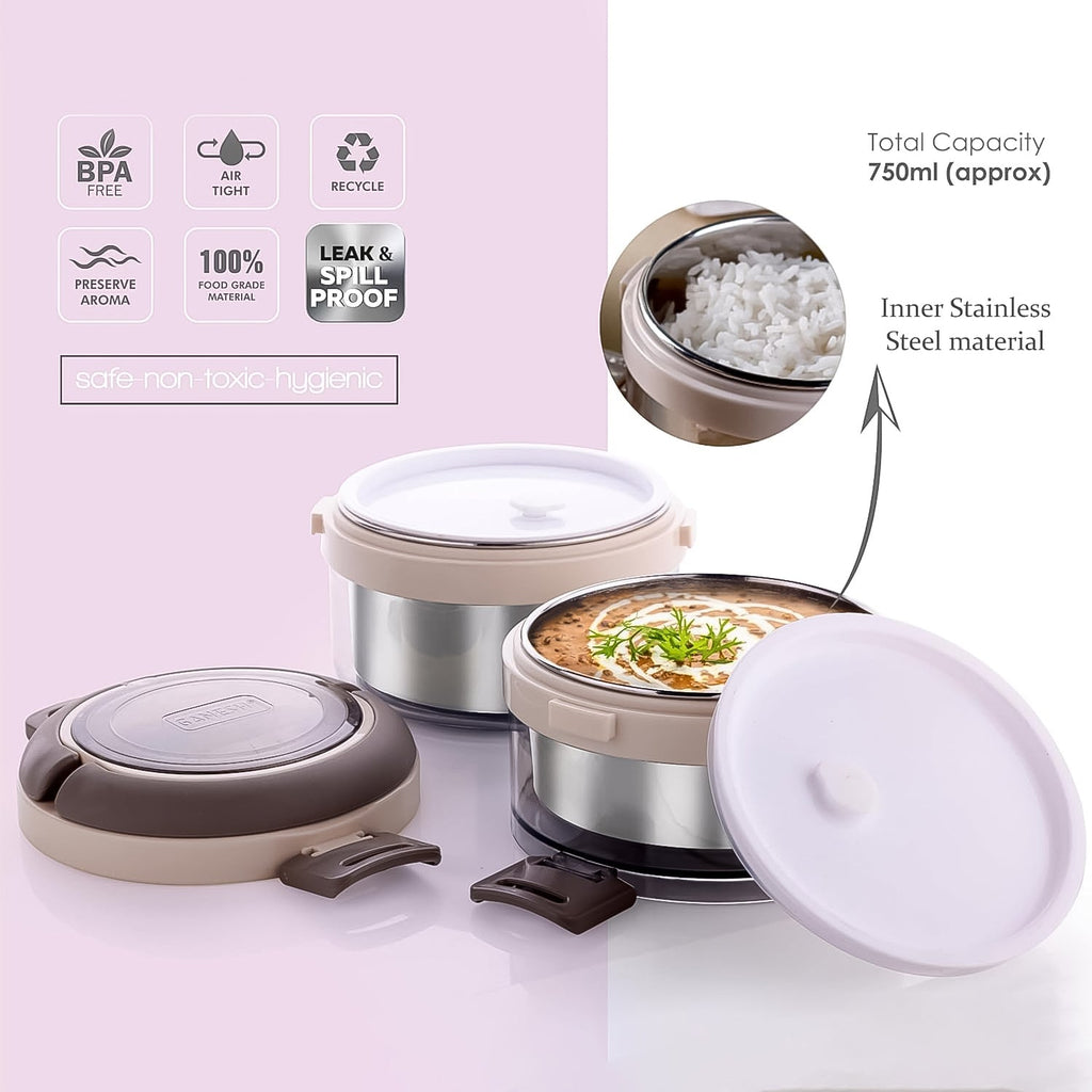 Compact insulated lunch box ideal for travel and outdoor meals