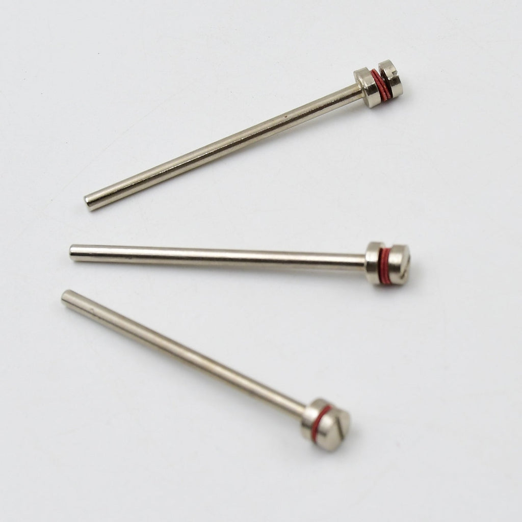 Rotary tool with an attached Cut-Off Wheel Mandrel and cutting disc, ready for use.