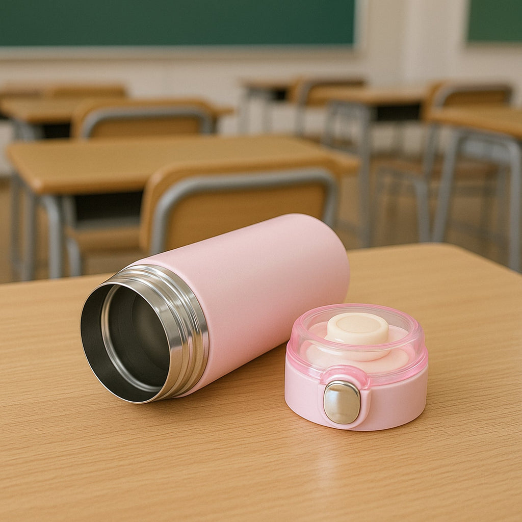 The compact insulated water bottle from , ideal for school bags and outdoor adventures.