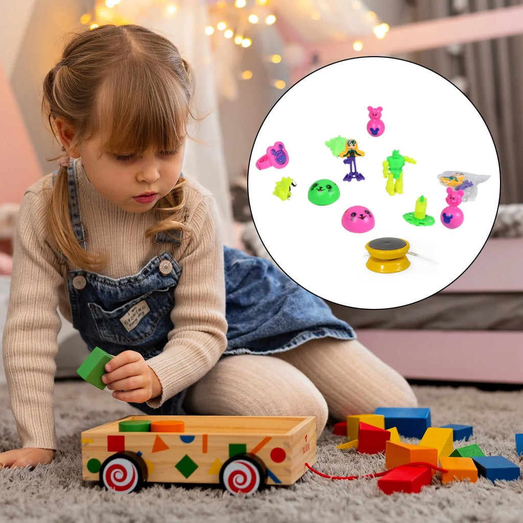 The complete 20-piece kids toy set showcasing the range of play items.