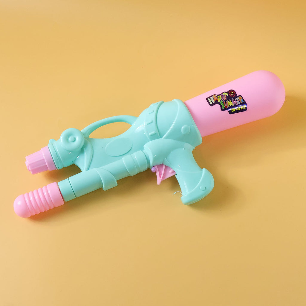 Hand pump water spray toy for Holi festival use