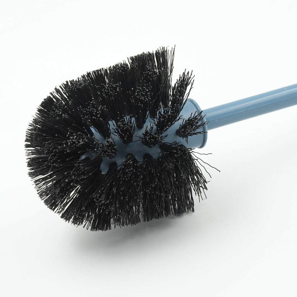 Bathora Round Toilet Brush neatly stored in its compact holder.