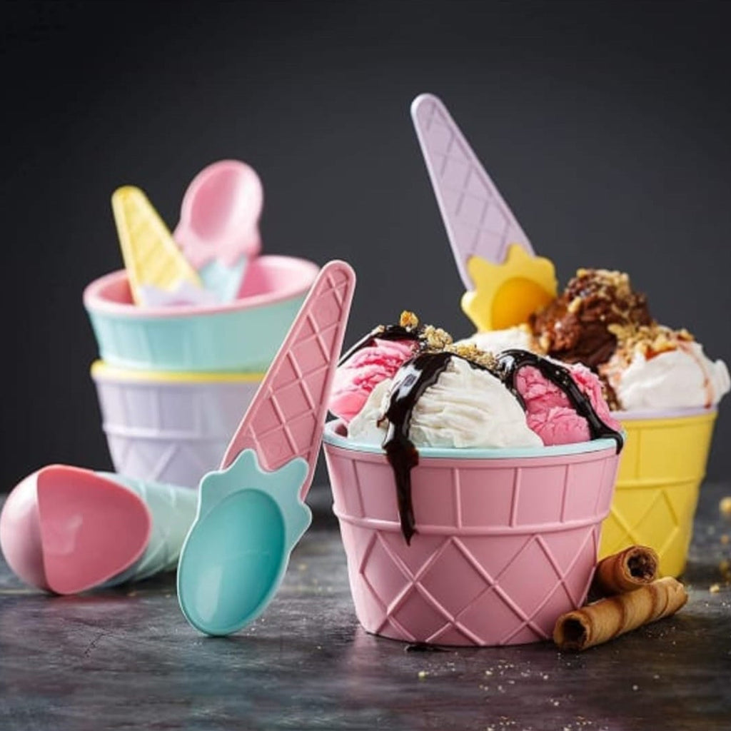Jiaqi ice cream bowls set packaged in a brown box.