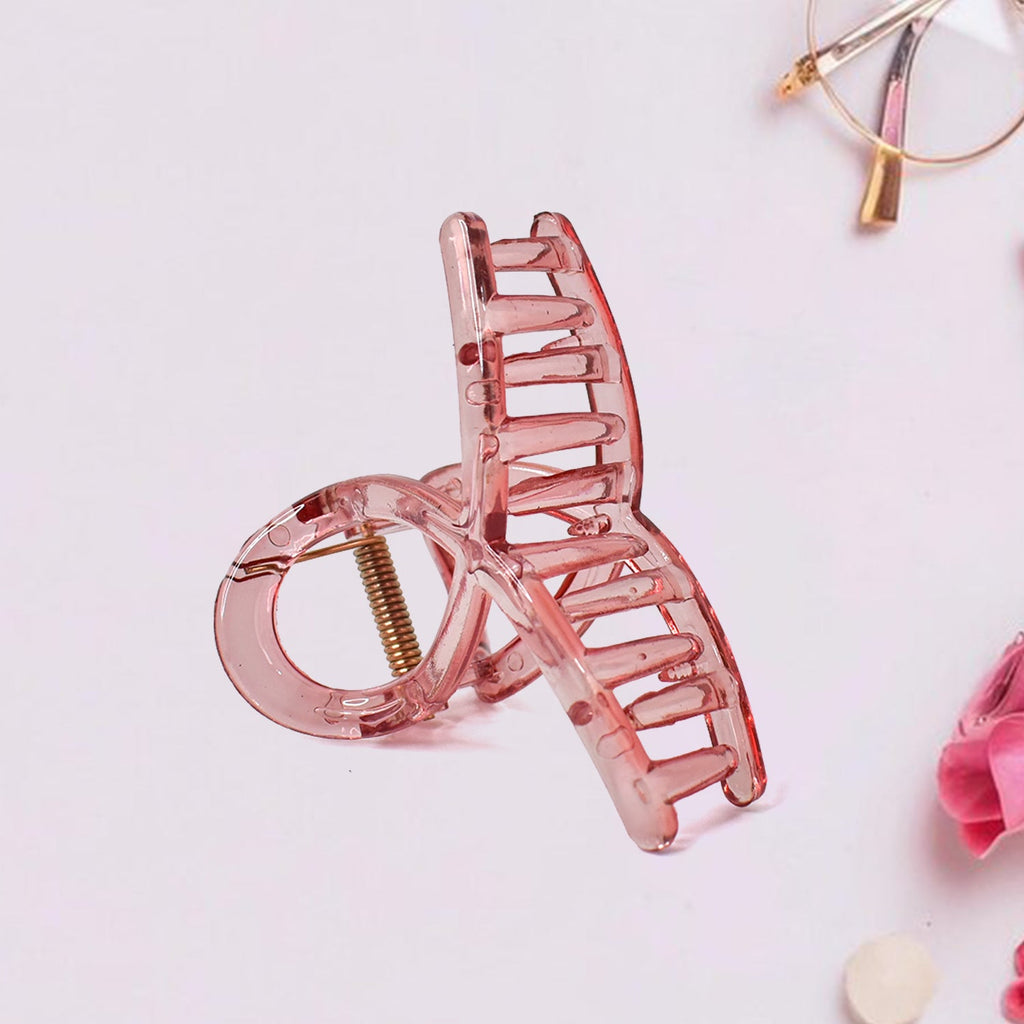 Matte plastic hair clamp angled view showing durable grip