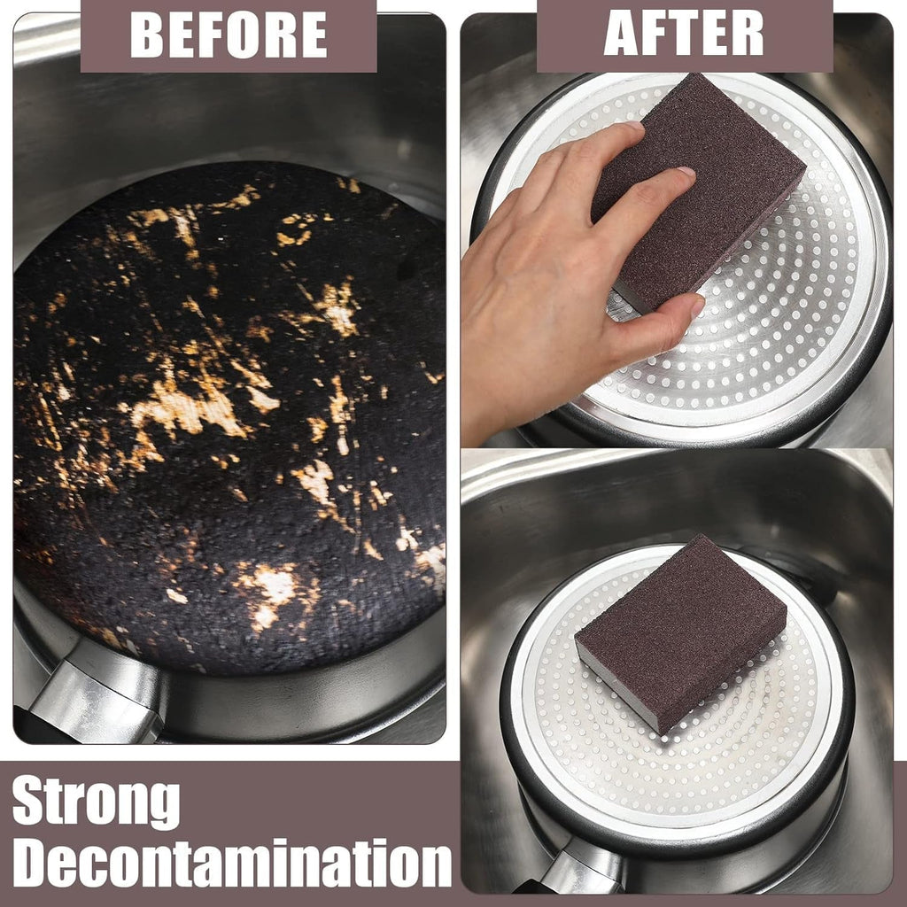 Compact 7x7 cm kitchen cleaning sponge scrub block for stain removal