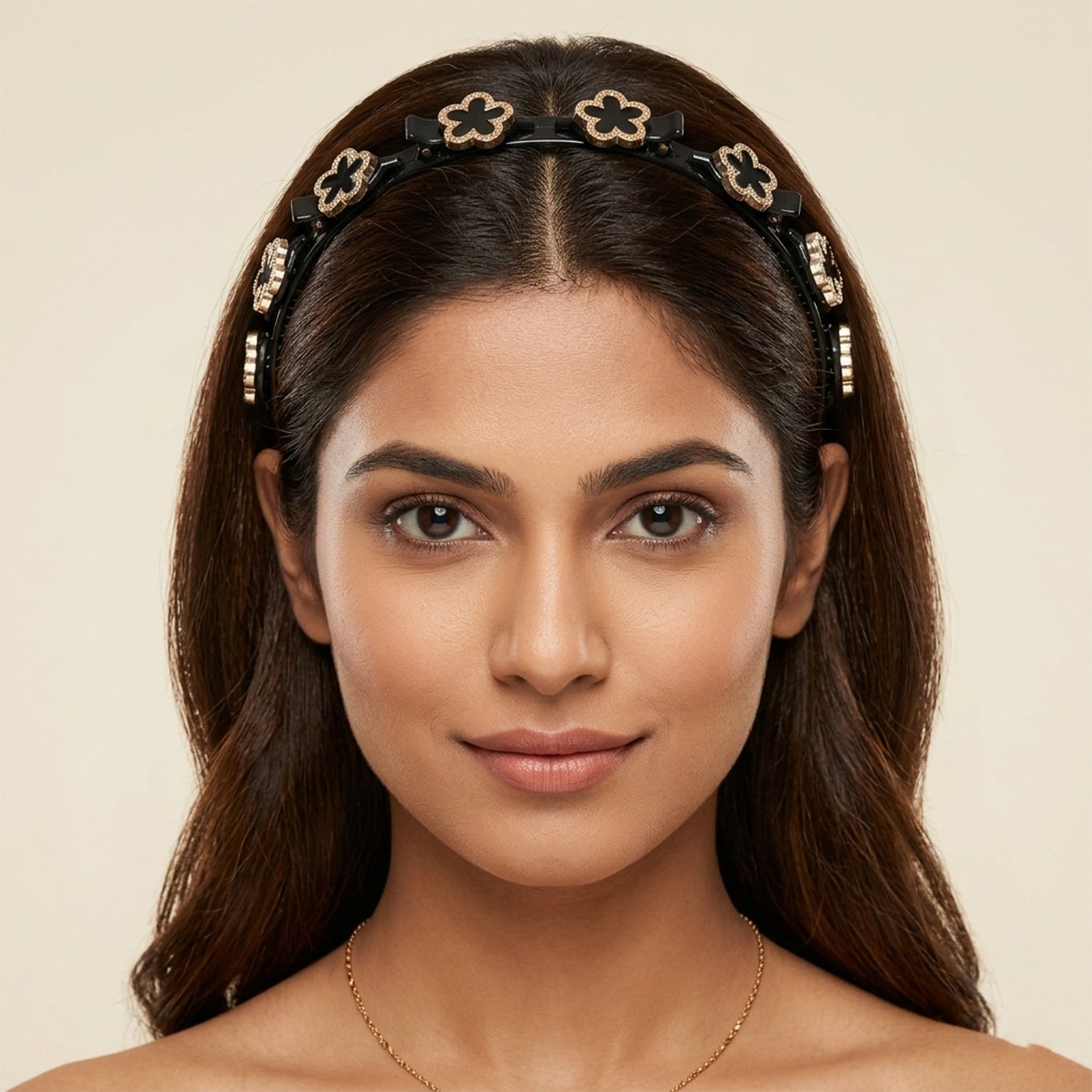Chic floral design headband for women, perfect for daily and festive styling