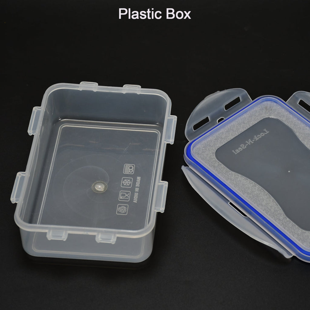 Food-grade lunch box set, showcasing the main container and its small snack compartment.