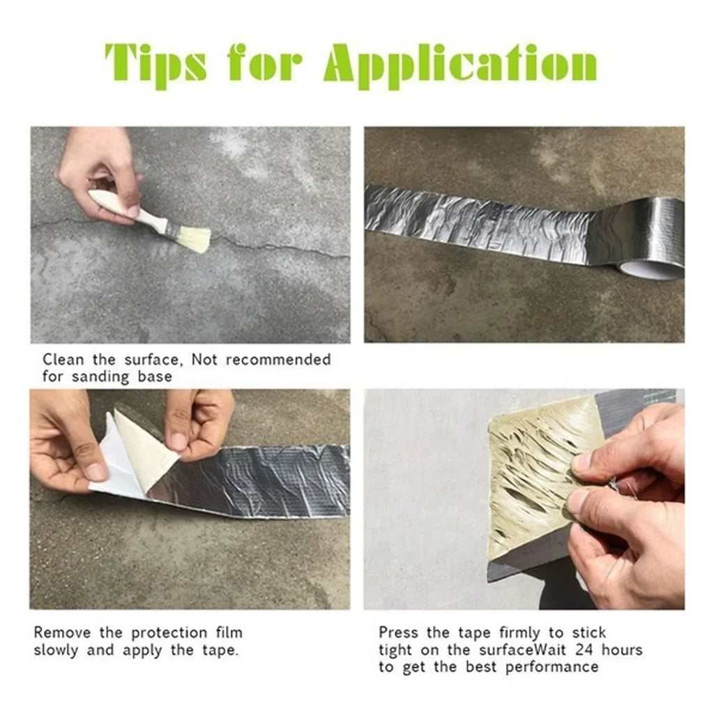 Aluminum foil duct tape, high temperature resistant for sealing